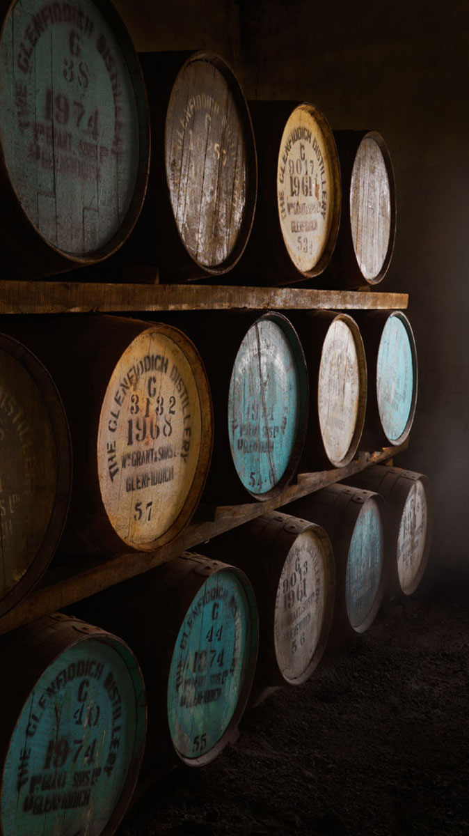 Barrels of whisky