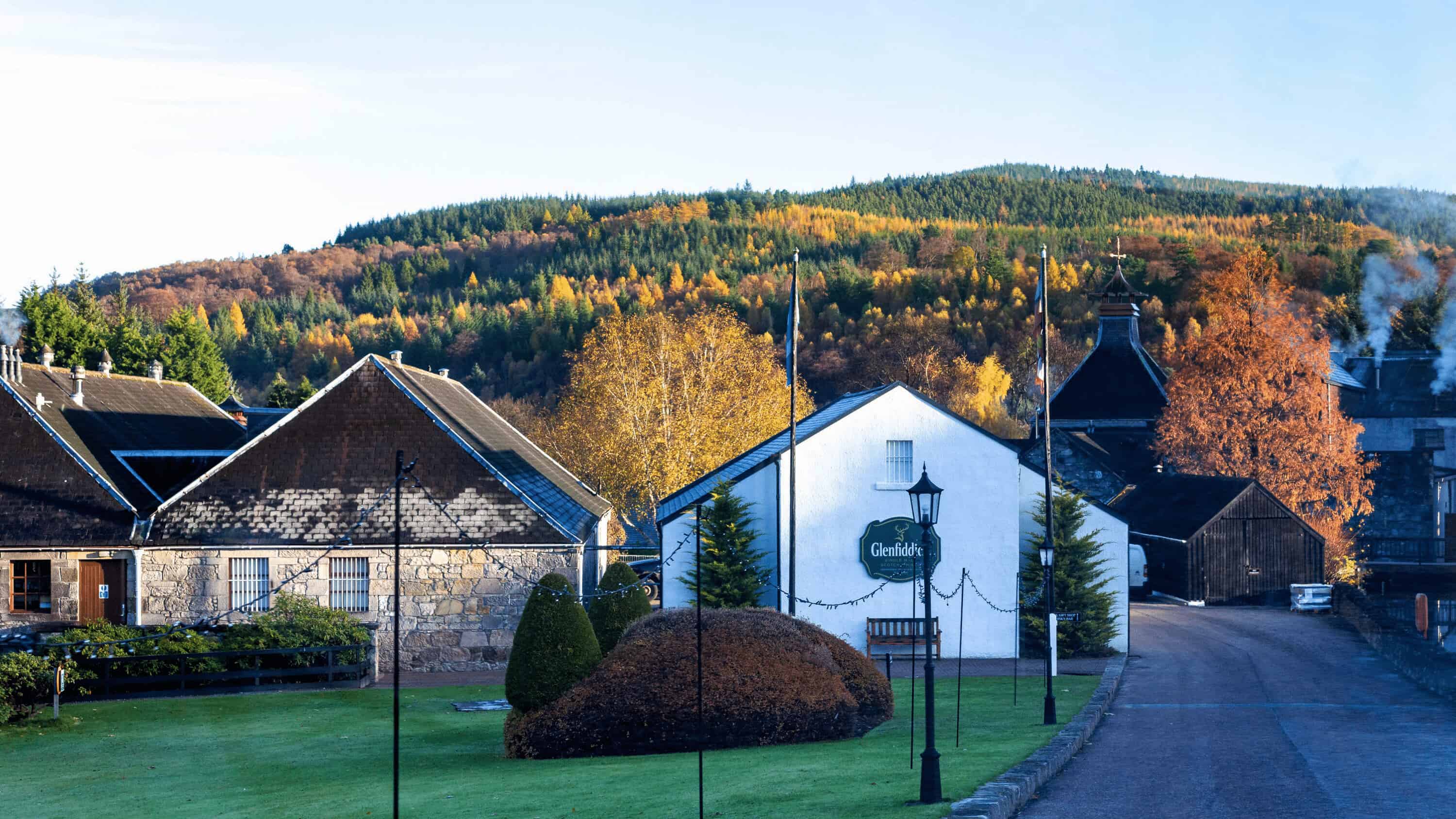 Glenfiddich Distillery during the day