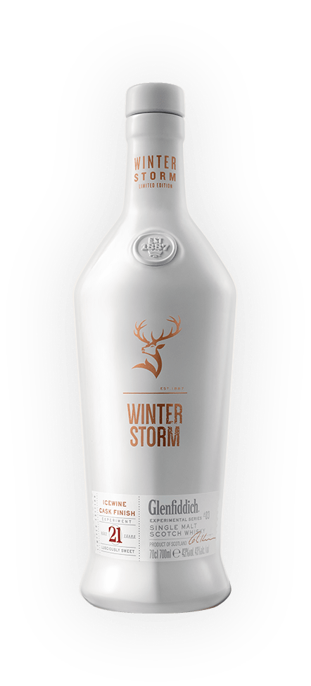 Glenfiddich Winter Storm Icewine Cask Finish Whisky bottle