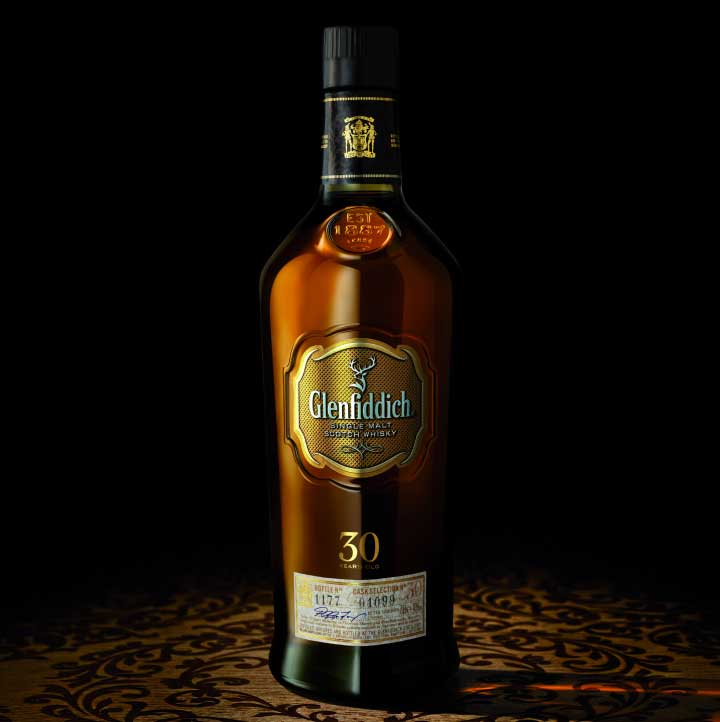 Glenfiddich 30 Year Old Bottle