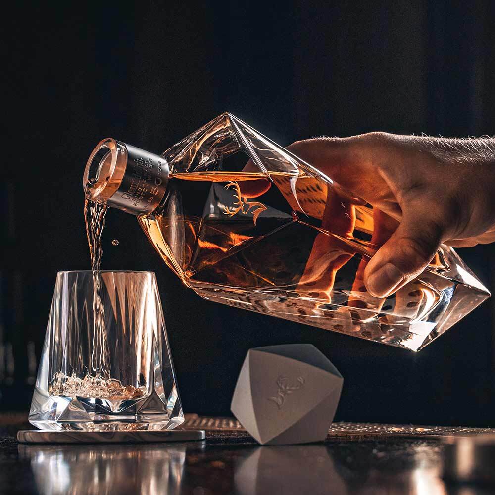 Glenfiddich 50 Year Old Single Malt Scotch Whisky poured into a glass